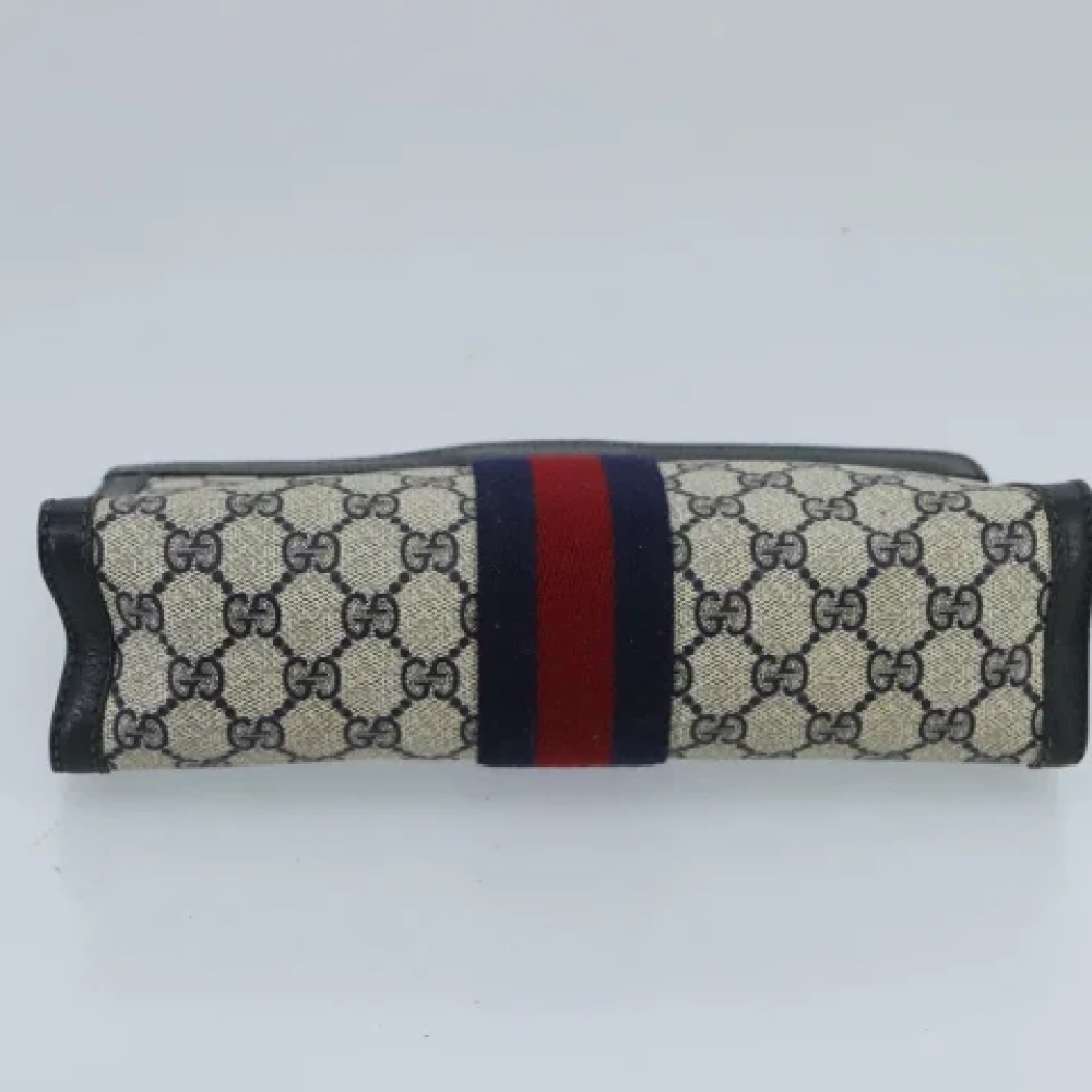 Gucci Vintage Pre-owned Canvas clutches Blue Dames