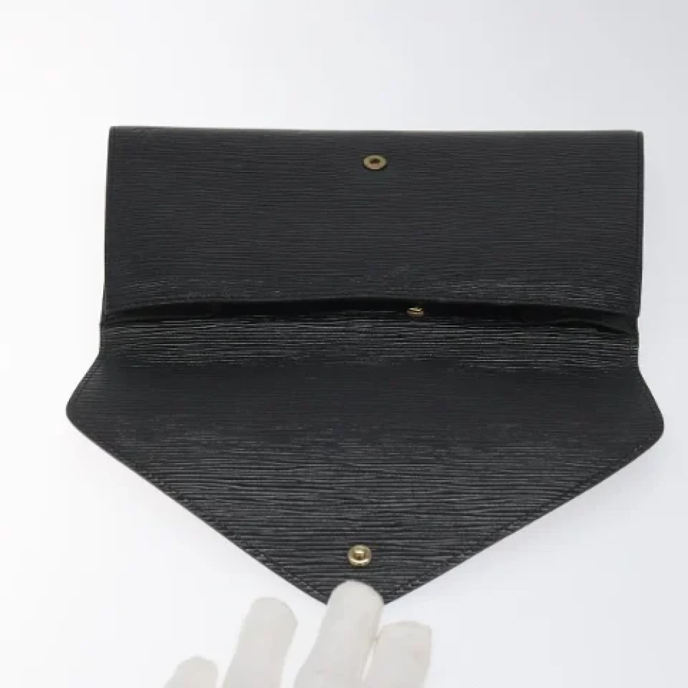 Louis Vuitton Vintage Pre-owned Leather clutches Black Dames