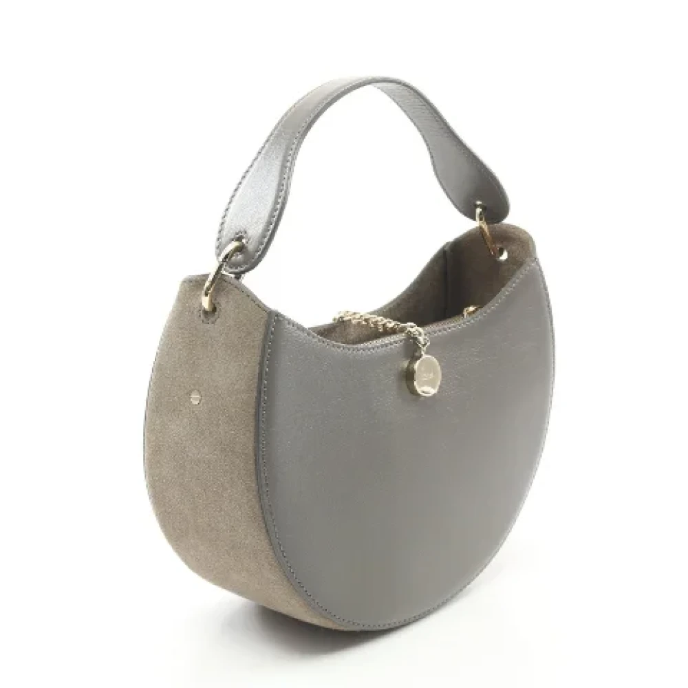 Chloé Pre-owned Leather handbags Gray Dames