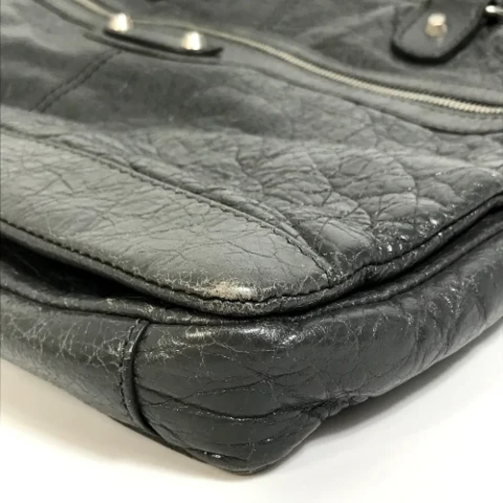 Balenciaga Vintage Pre-owned Leather balenciaga-bags Gray Dames