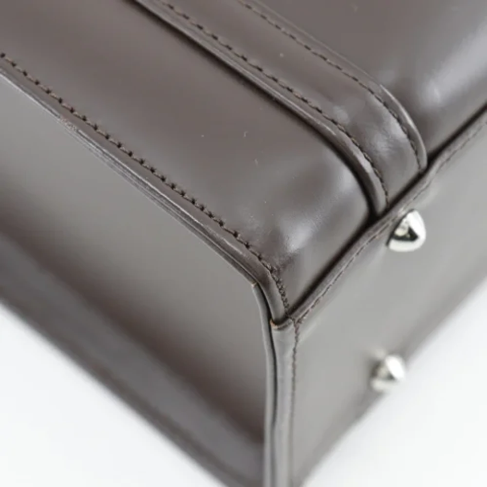 Burberry Vintage Pre-owned Leather handbags Brown Dames