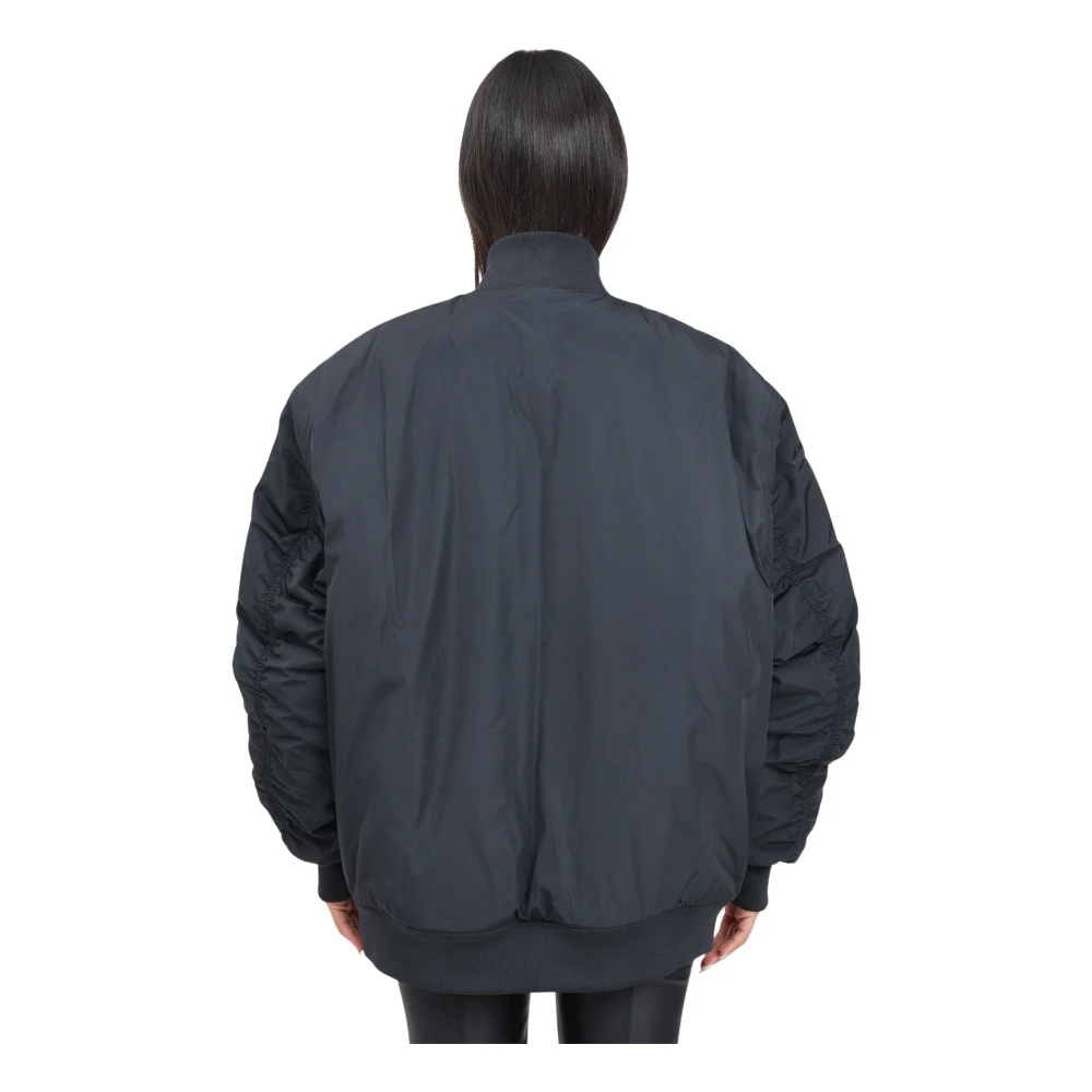 adidas Originals Zwarte Oversized SST Bomberjack Black Dames