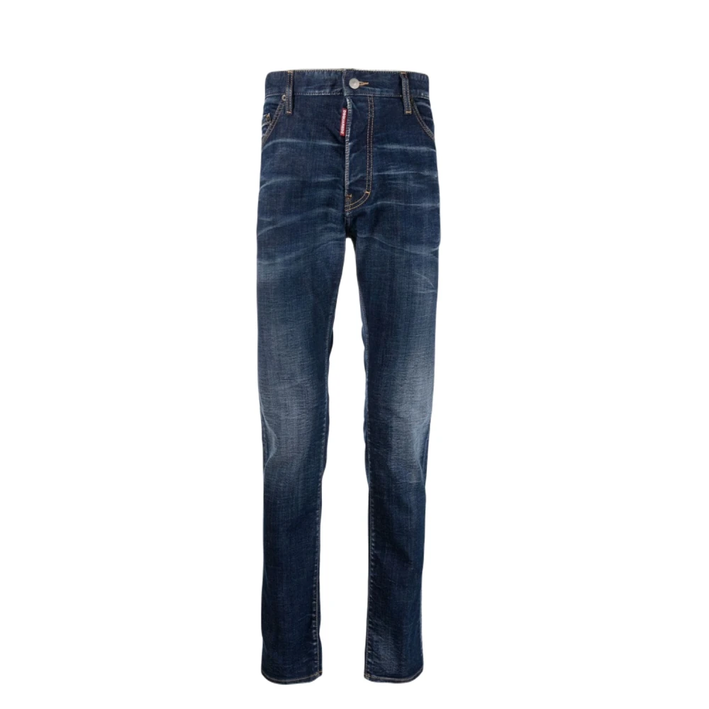 Dsquared2 Blauwe Stijlvolle Broek Blue Heren