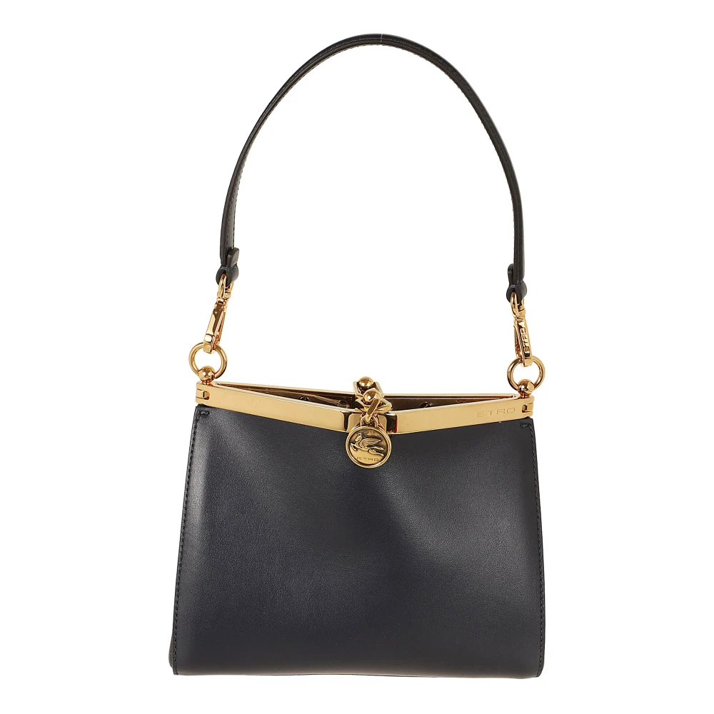 ETRO Leren schoudertas Black Dames