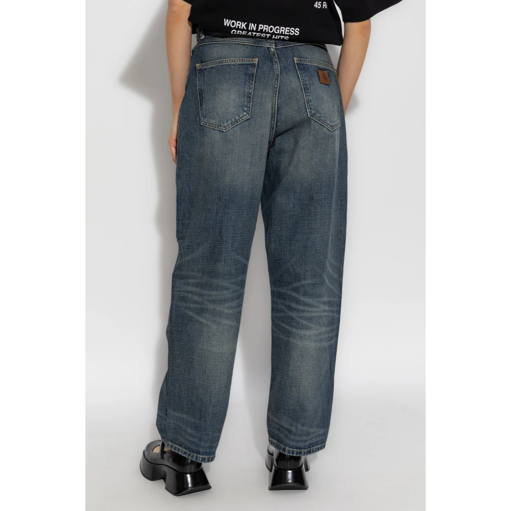 Carhartt WIP Jeans met logo Blue Dames