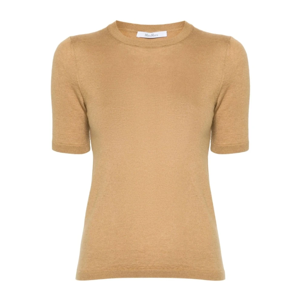 Max Mara Warren Zijde Kasjmier Trui Vrouwen Brown Dames