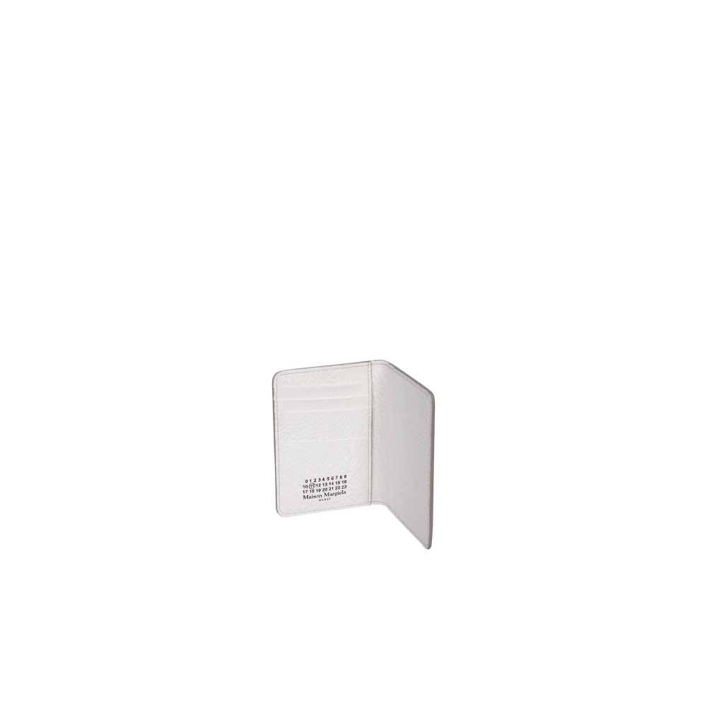 Maison Margiela Stijlvolle Leren Kaarthouder White Heren