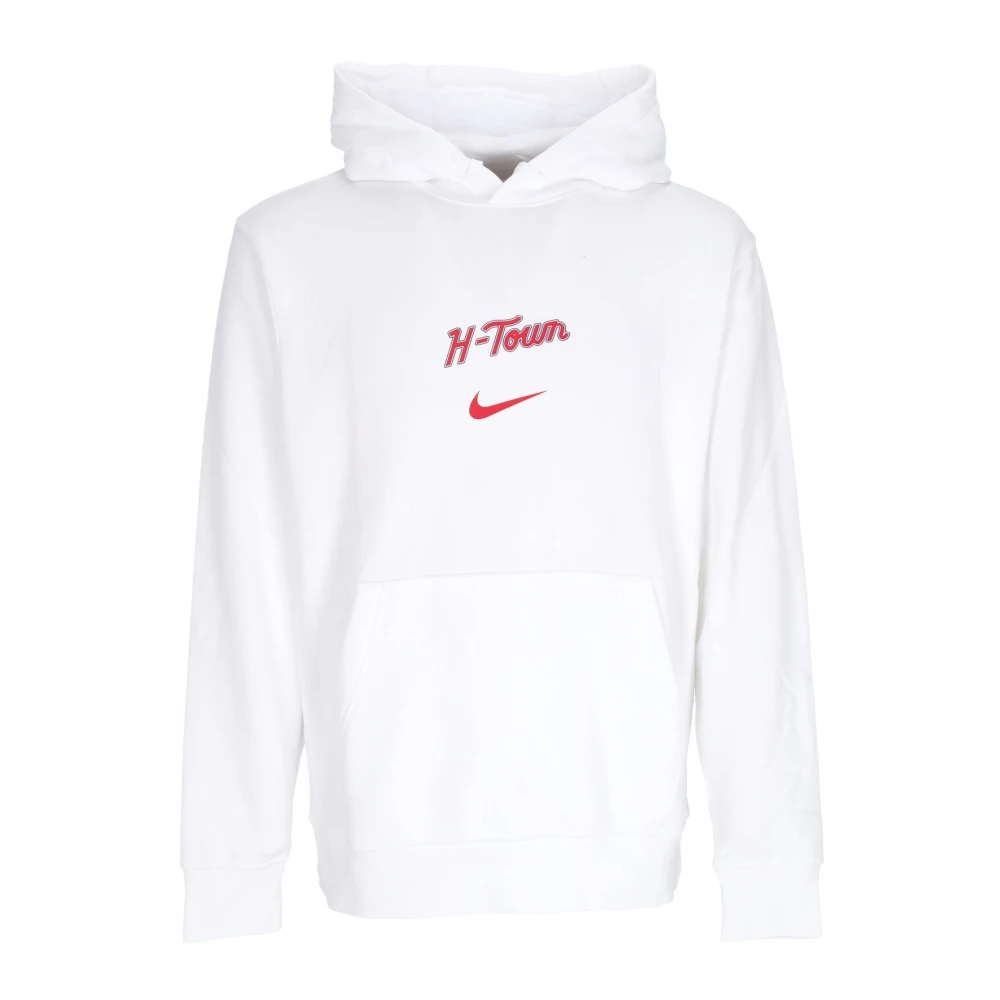 Nike Houston Rockets Club Hoodie Vit White, Herr