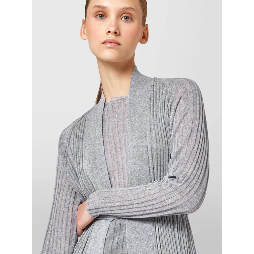 Alpha Studio Lange Cardigan White Dames