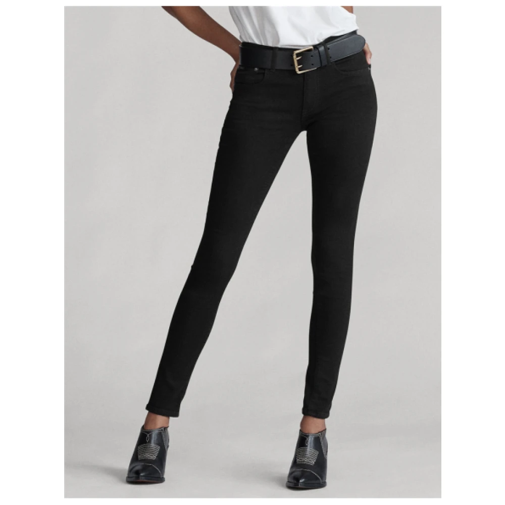 Polo Ralph Lauren Super Skinny Tompkins Jeans Black Dames