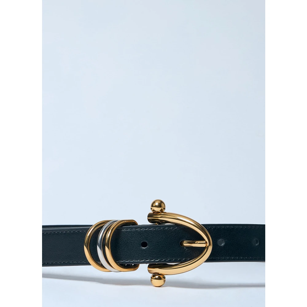 Chloé Leren armbandriem met gouden hardware Black Dames