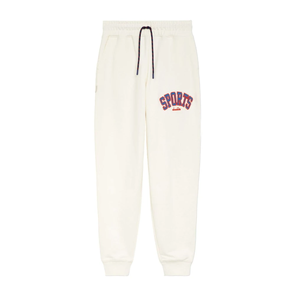 Diadora Unisex Tracksuit Bottoms White Dames