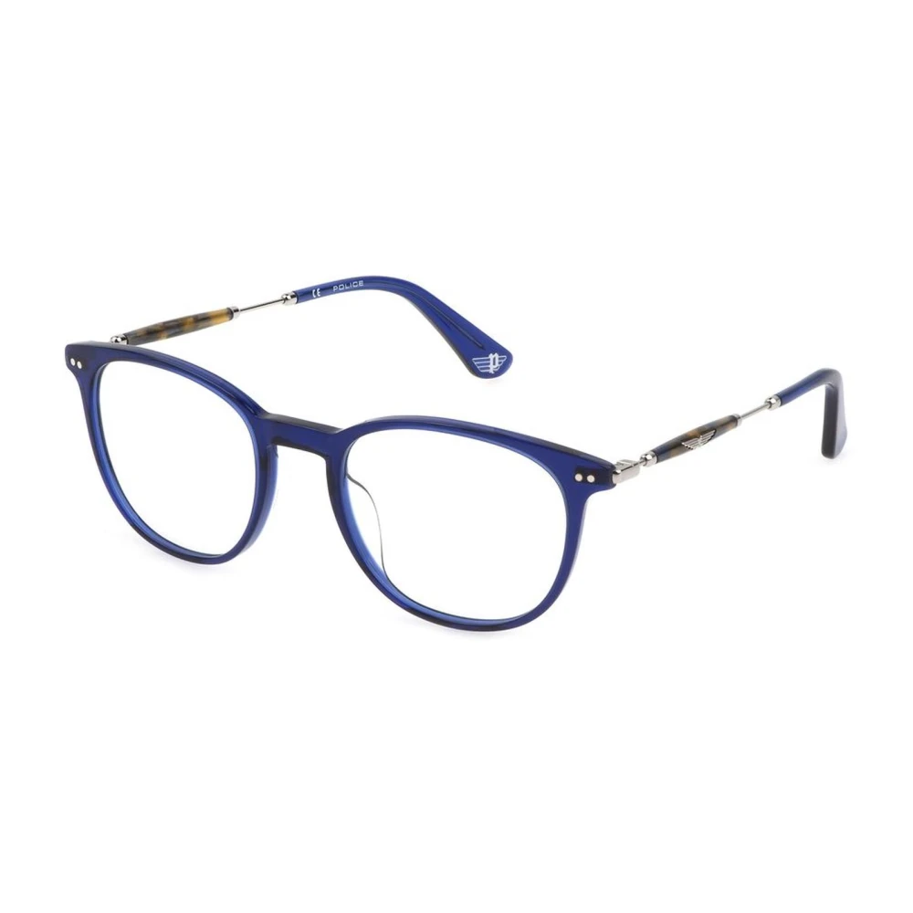 Police Blauwe Kunststof Frames met Wijzerplaat Blue Heren