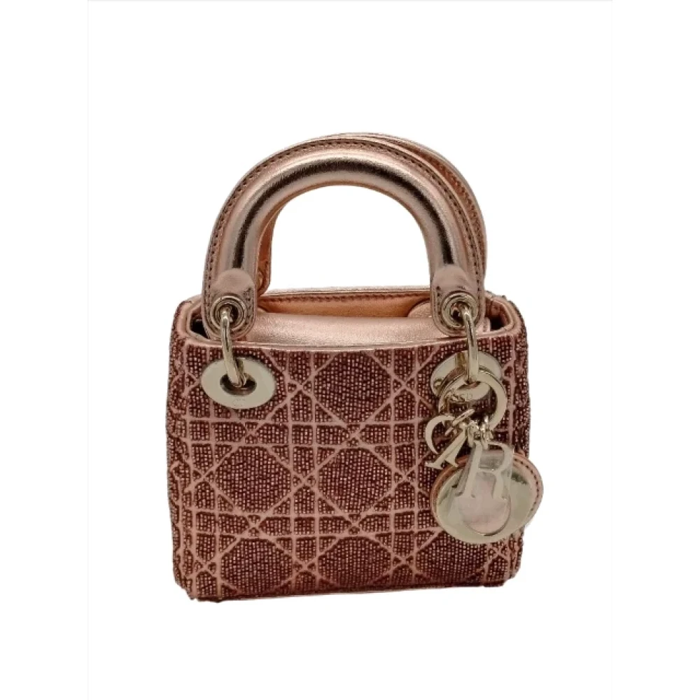 Dior Vintage Pre-owned Leather dior-bags Pink Dames