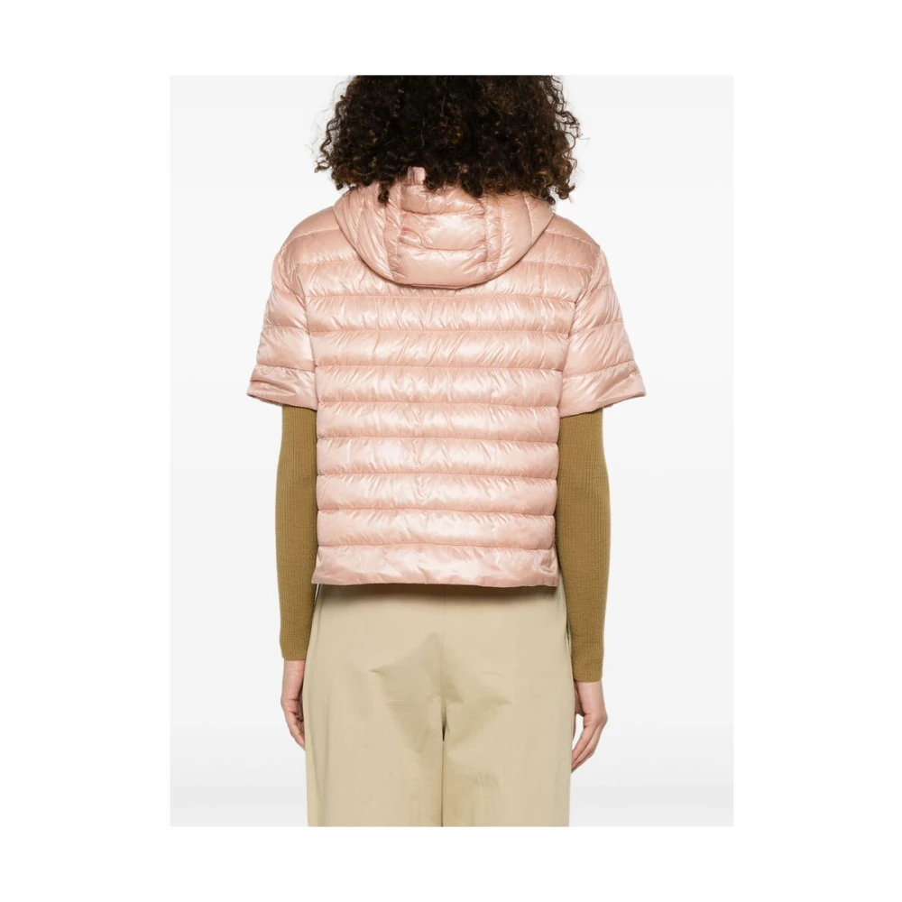 Herno Perzikroze capuchonrits jas Pink Dames