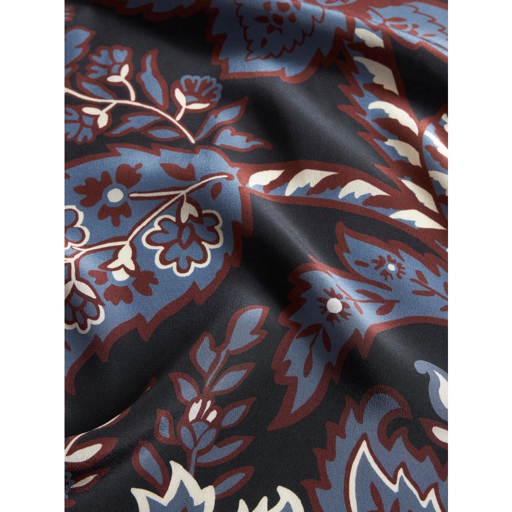 ETRO Casual Langemouw Multicolor Zijden Shirt Multicolor Dames