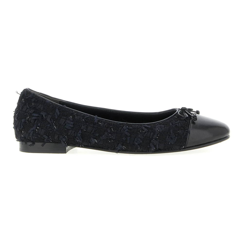 Tory Burch Women's Blue Ballerina Shoes, 5 Uk, Cap-Toe Ballet