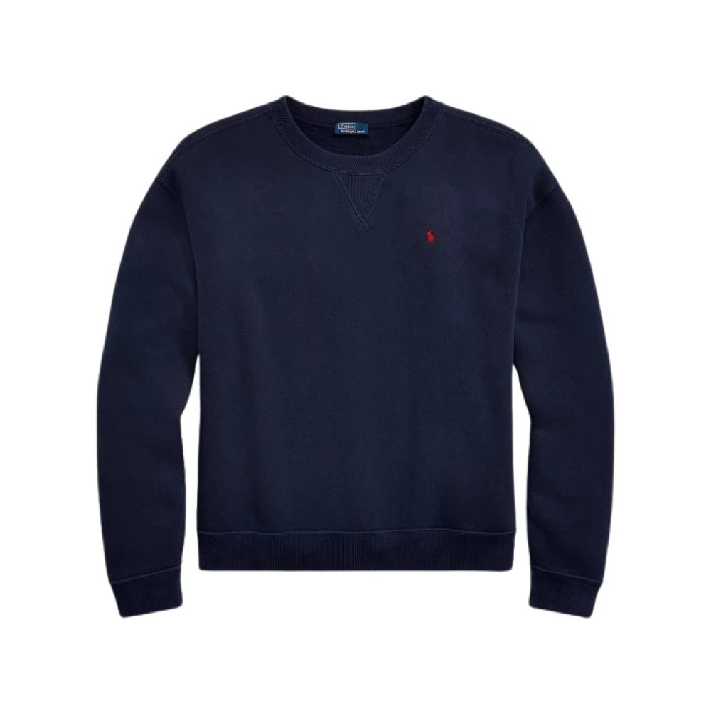 Ralph Lauren Trek Ls Po Mouw Gebreid En Molleton Cruise Navy