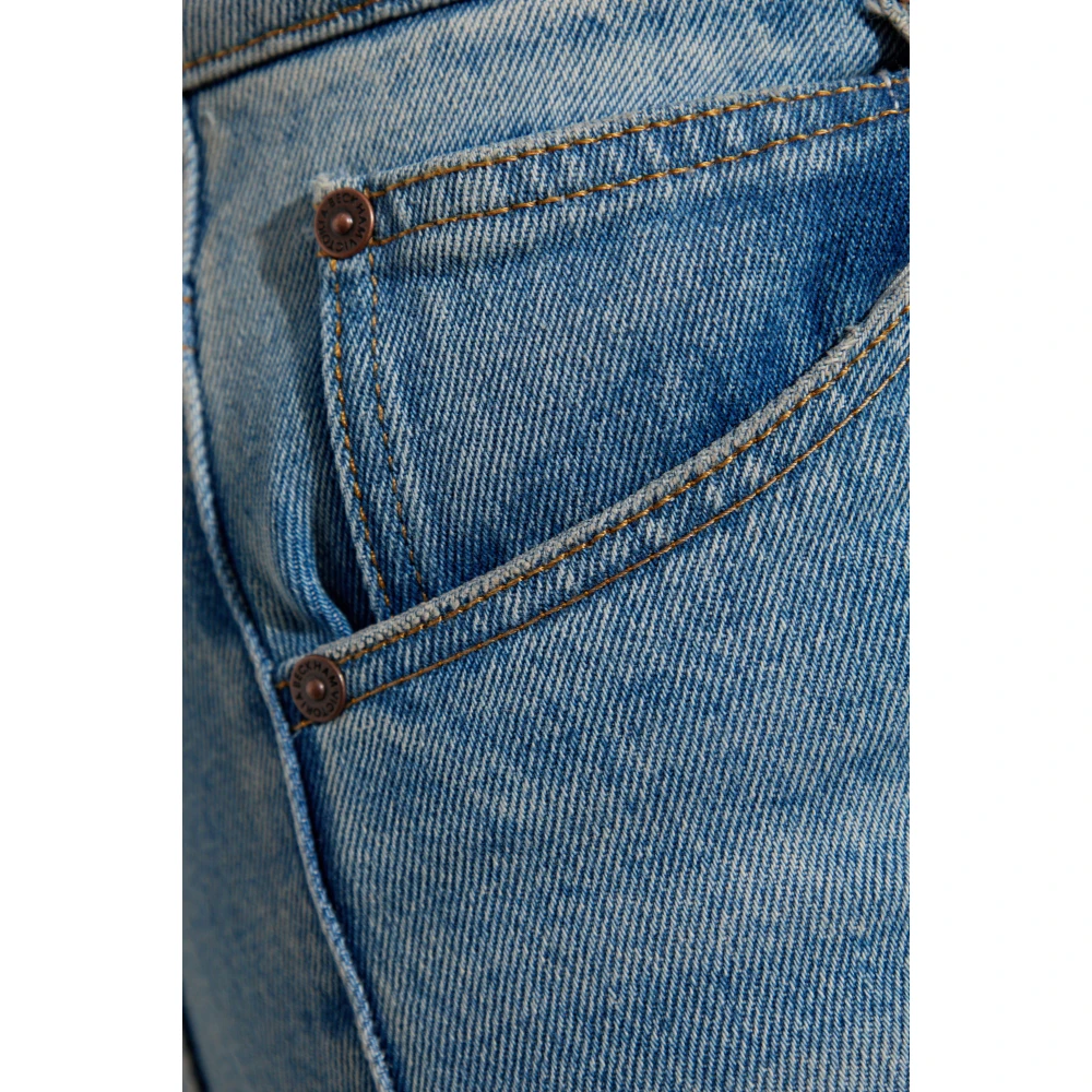 Victoria Beckham Jeans met logo Blue Dames