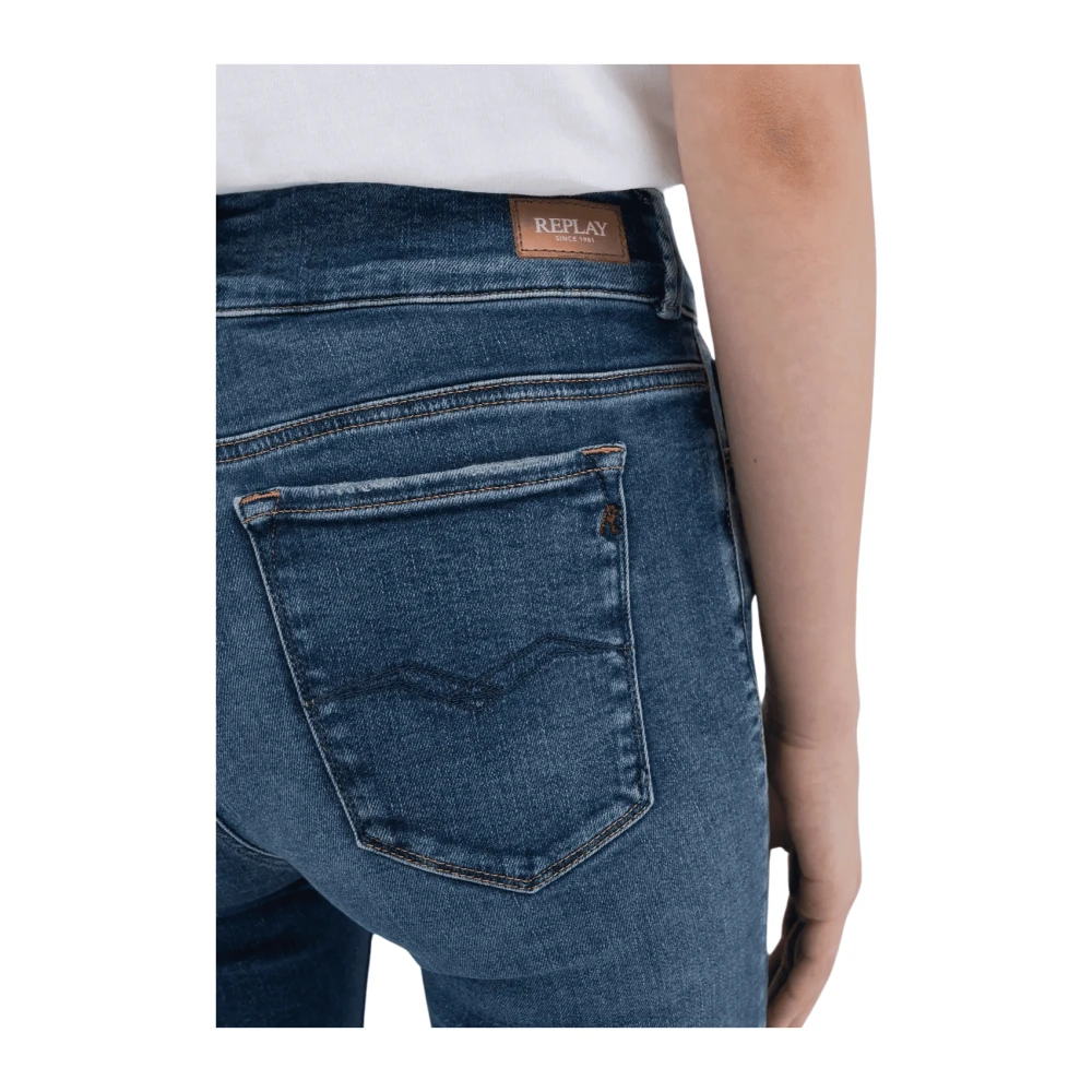 Replay Blauwe Denim Jeans Blue Dames