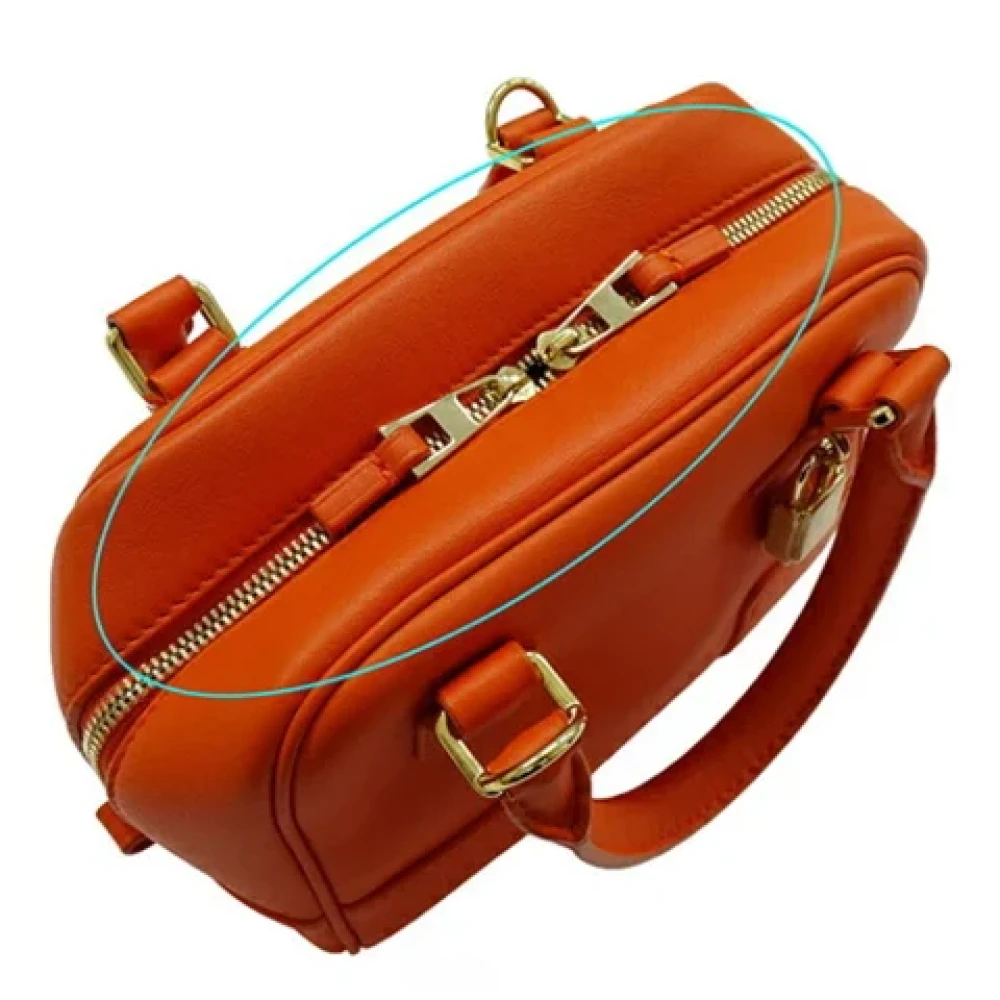 Loewe Pre-owned Leather handbags Orange Dames