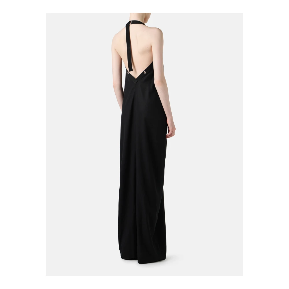 Iceberg Zwarte jurk in een volumineuze nieuwe pasvorm met Tencel-stof Black Dames