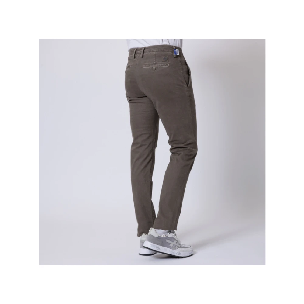 Jacob Cohën Slim Fit Taupe Peach Skin Pants Brown Heren
