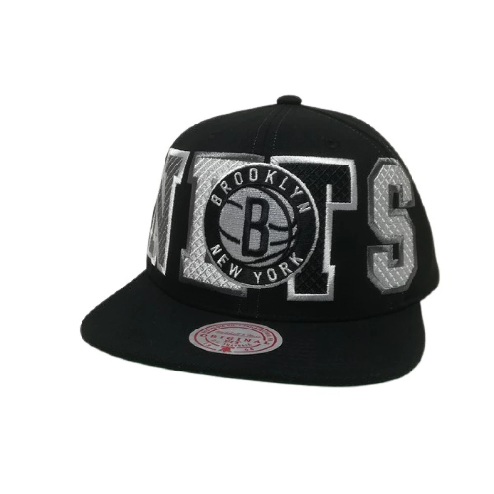 Mitchell & Ness Zwarte Nets Varsity Snapback Pet Black Unisex