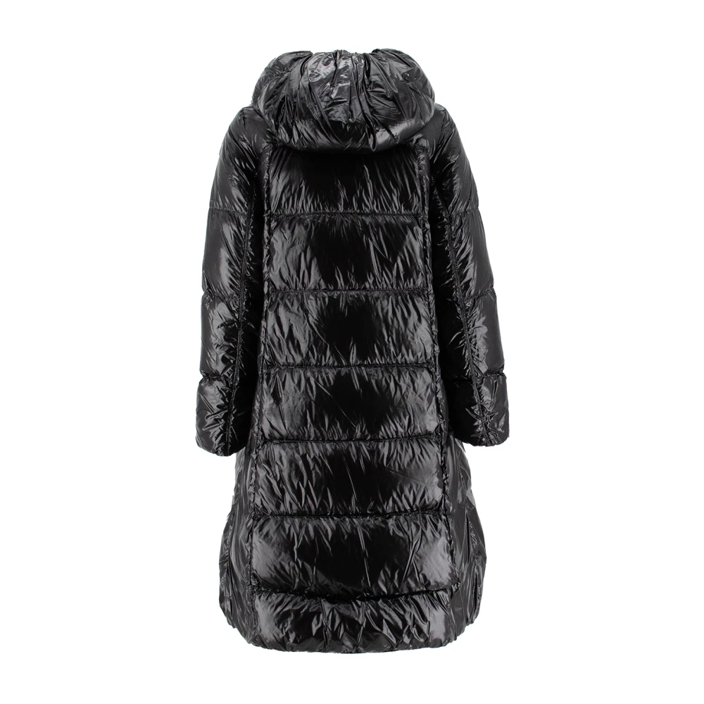 Parajumpers Lange Donsjas met Verstelbare Capuchon Black Dames