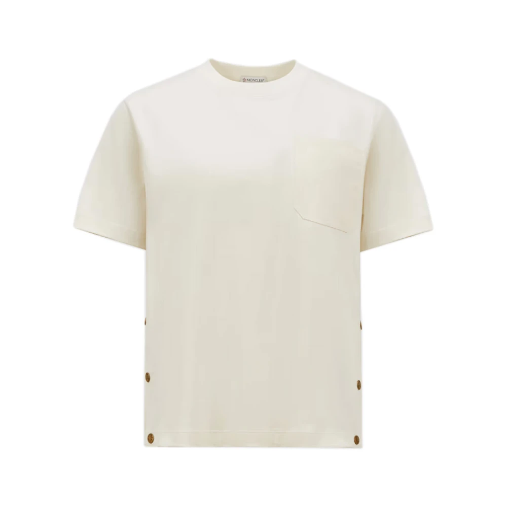Moncler - Tops > T-Shirts - White - Moncler - Modalova