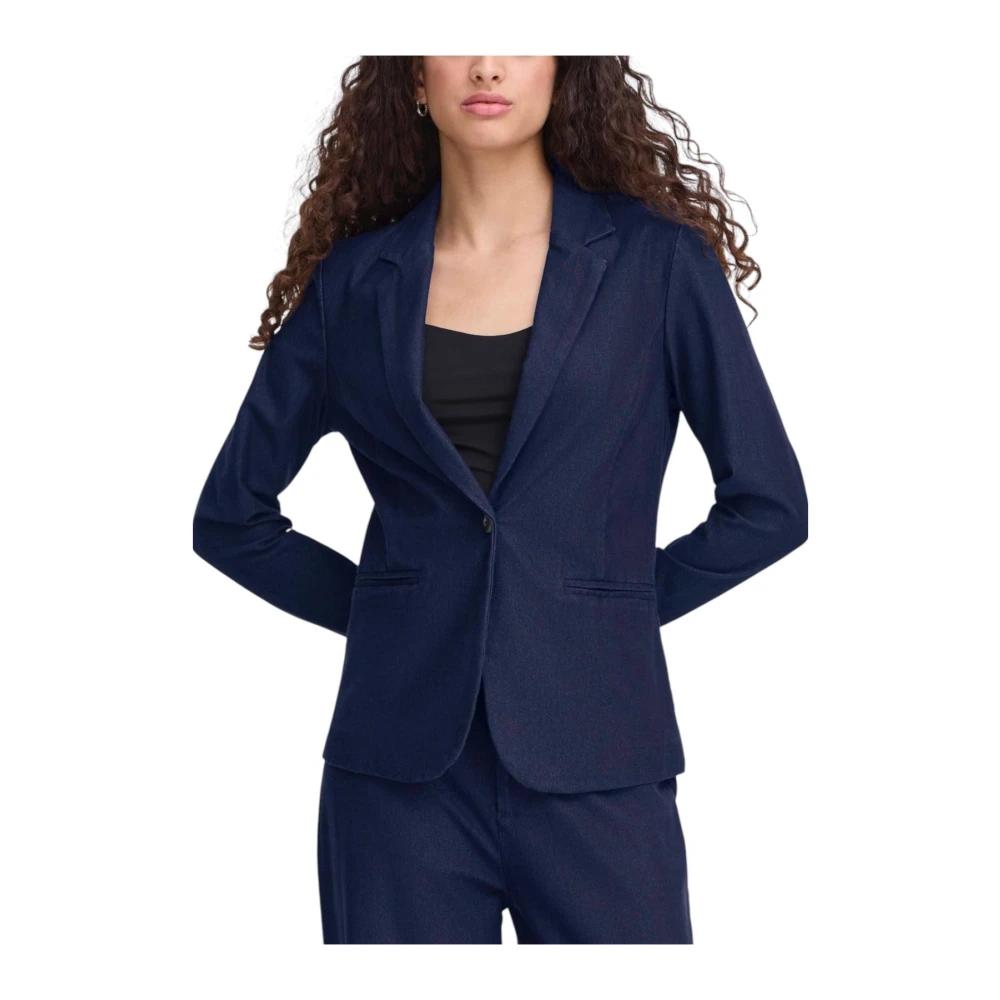 Ichi Women's Blue Jacket Kate - Image 3