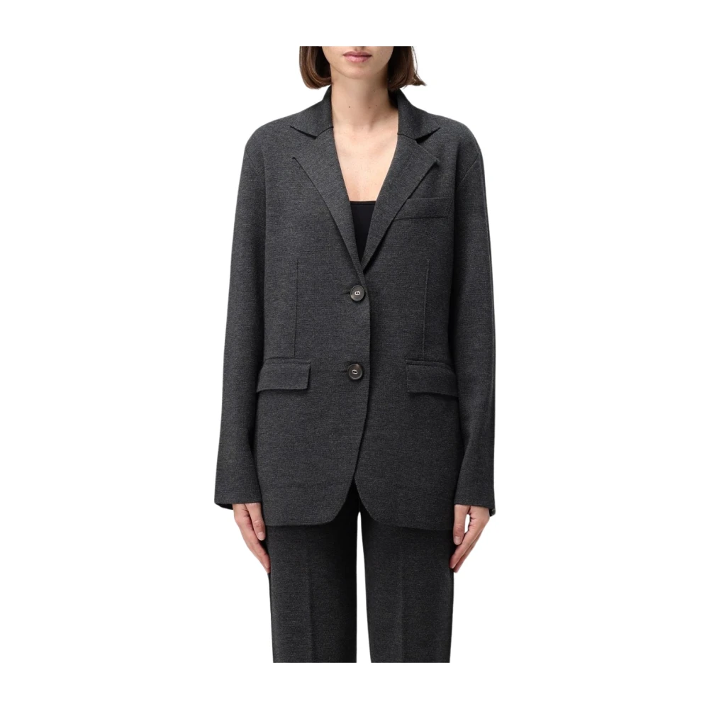 Twinset Stijlvolle Jas voor Vrouwen Gray Dames