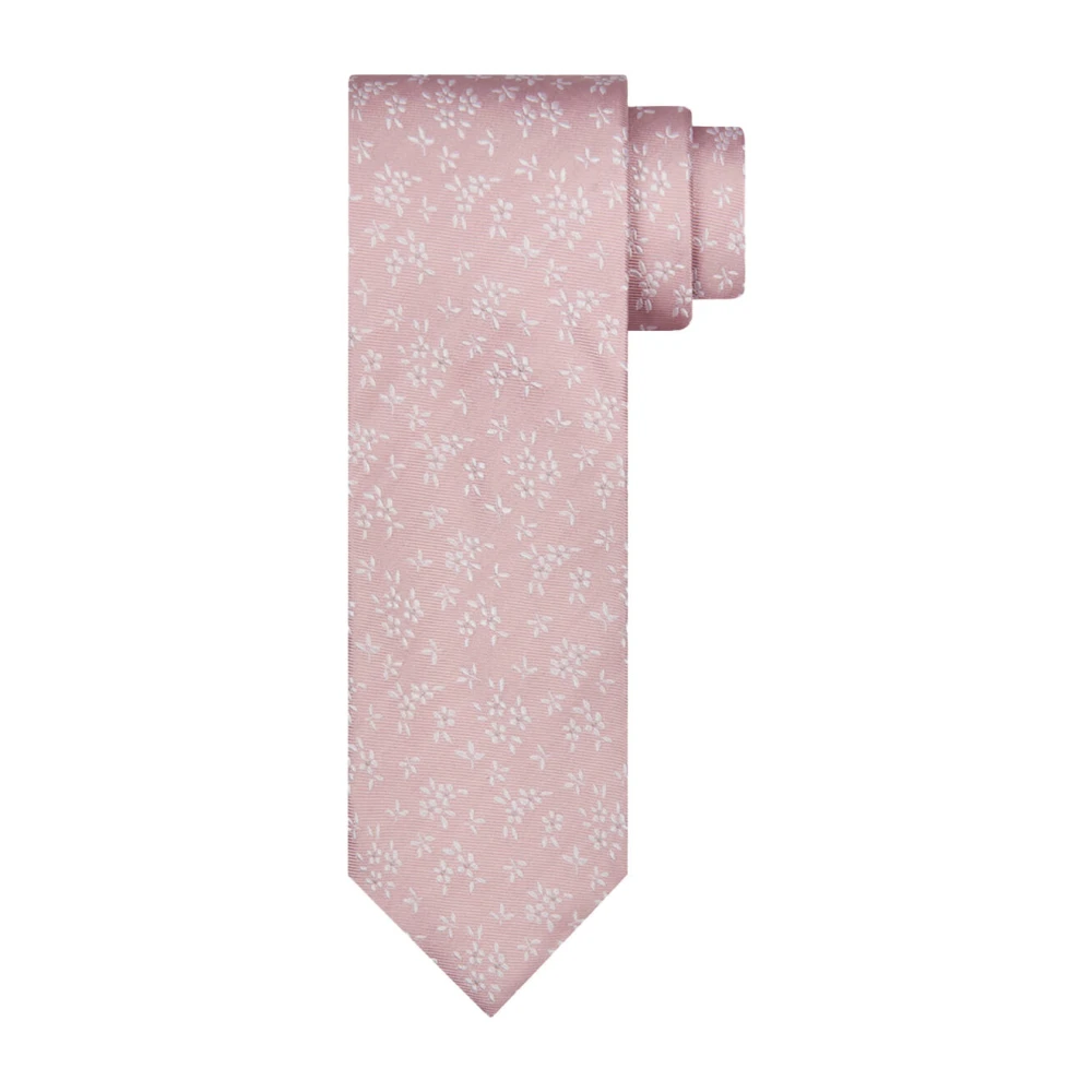Profuomo Zijden Geweven Roze Stropdas Pink Heren