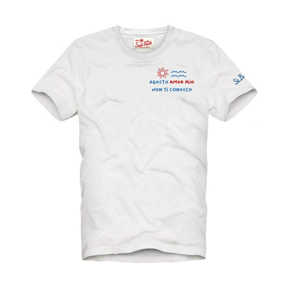 MC2 Saint Barth Wit T-shirt met stijl White Heren