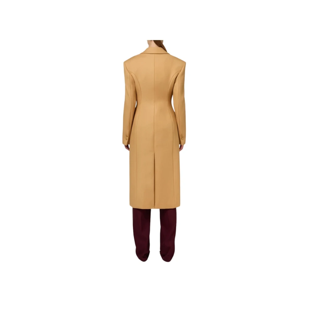 Elisabetta Franchi Stijlvolle wollen jas voor vrouwen Brown Dames