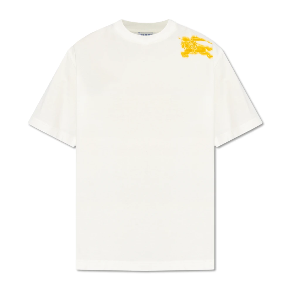 Burberry Bedrukt T-shirt White Heren