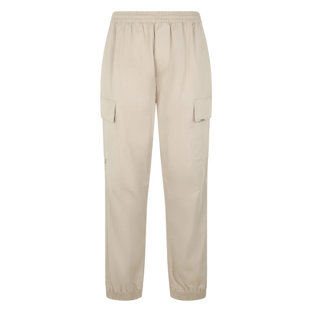 Represent Men's Beige Cotton Cargo Trousers - Straight Trousers - Xl - Trousers