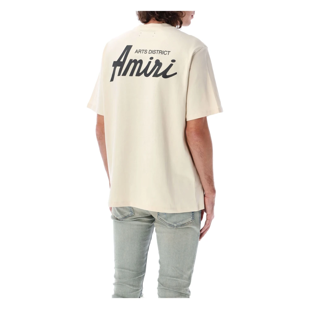 Amiri City T-shirt Alabaster Ss25 Beige Heren