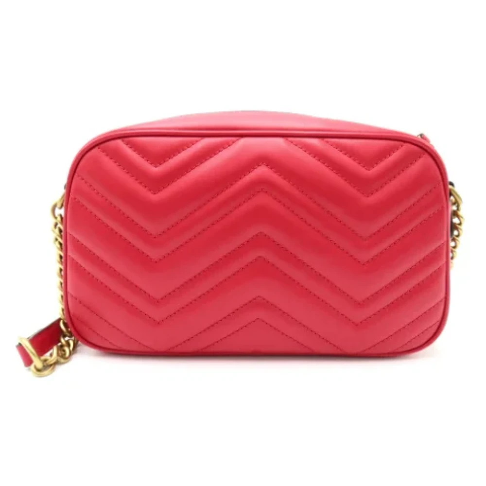 Gucci Vintage Pre-owned Leather shoulder-bags Red Dames