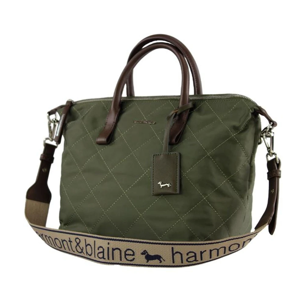 Harmont & Blaine Dames Shopper met Logo Detail Green Dames