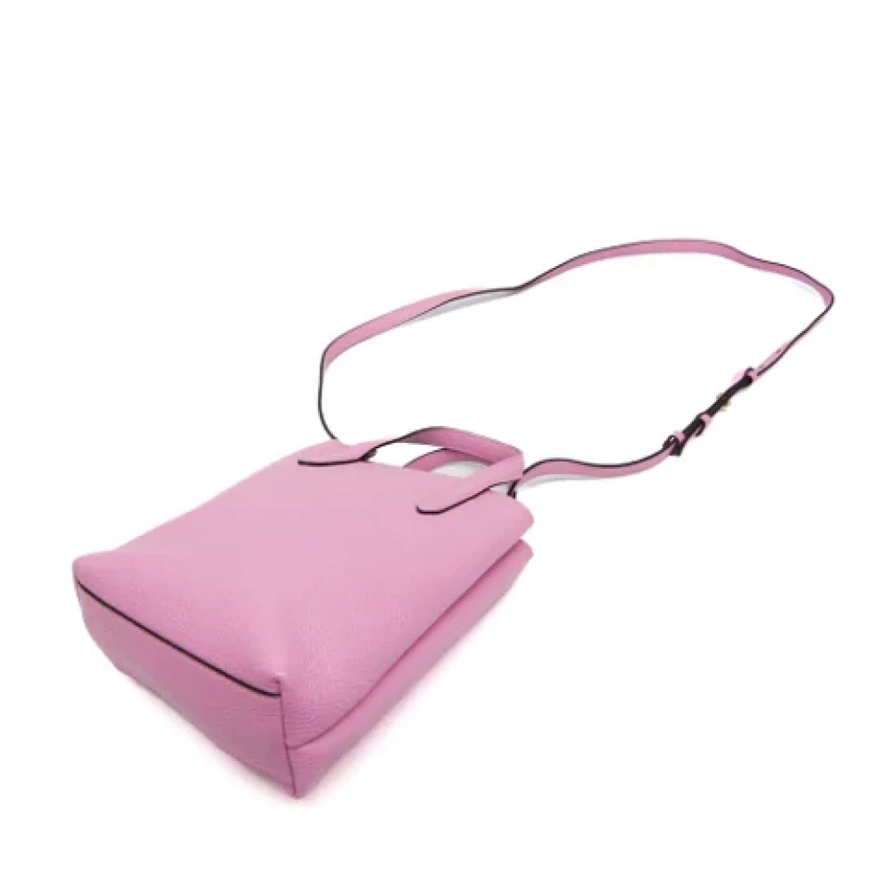 Salvatore Ferragamo Pre-owned Leather shoulder-bags Pink Dames