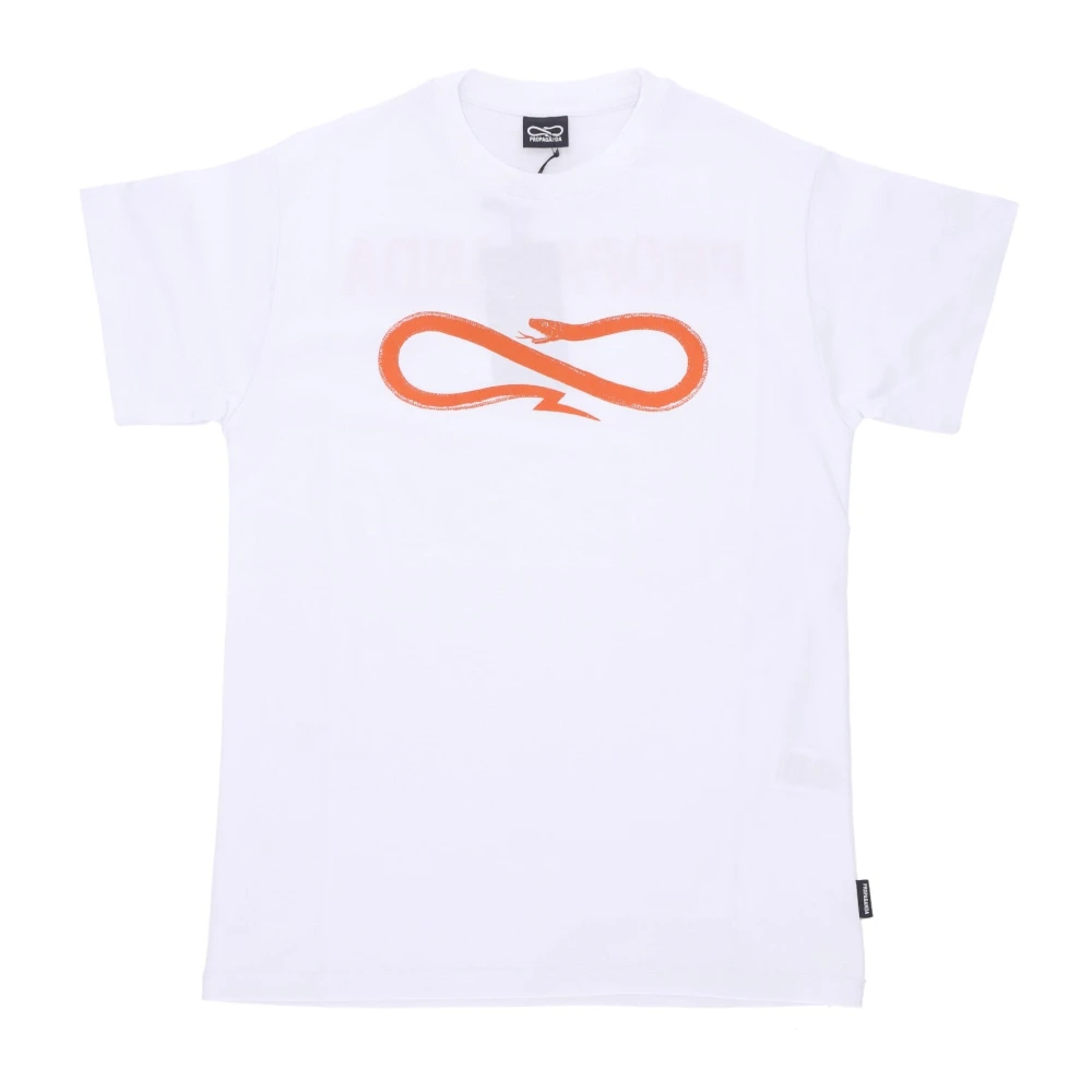 Propaganda Wit Logo Tee Korte Mouw T-shirt White Heren