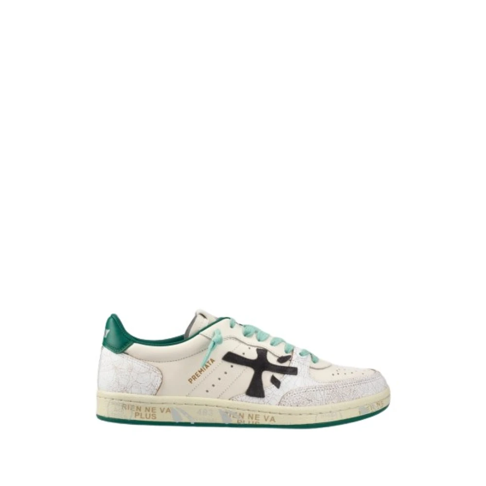 Premiata Klei Leren Sneakers met Rubberen Zool Dames Schoenen Veelkleurig Multicolor