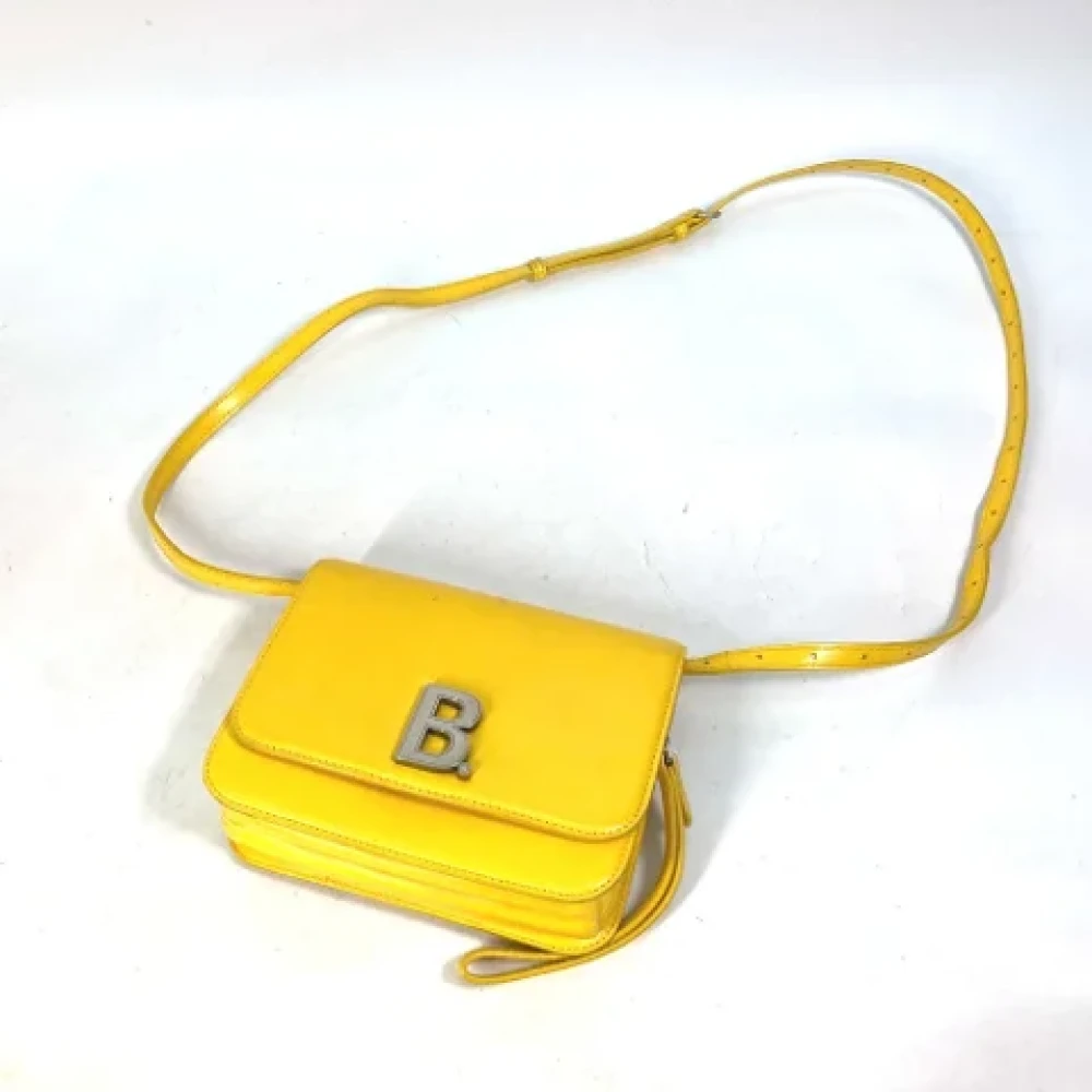 Balenciaga Vintage Pre-owned Leather shoulder-bags Yellow Dames