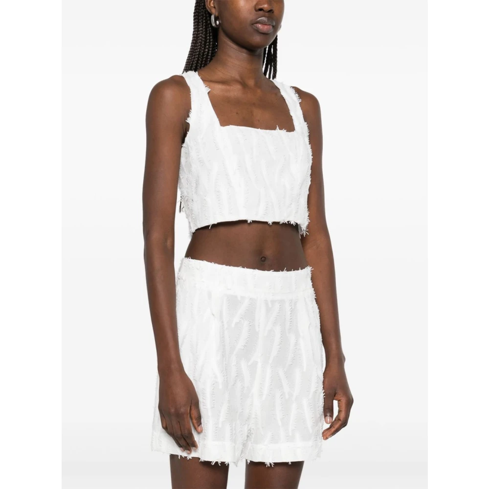 Federica Tosi Witte Top met Unieke Stijl White Dames