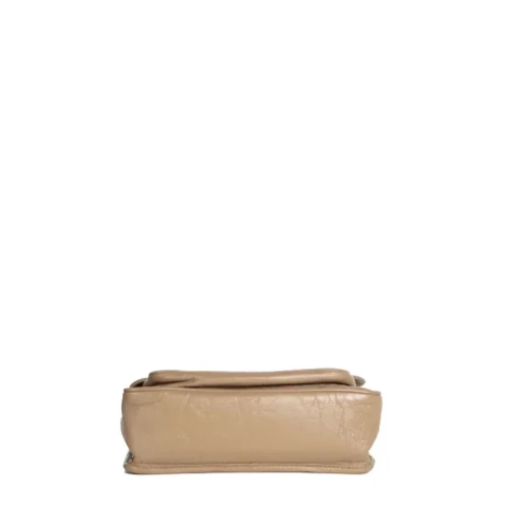 Yves Saint Laurent Vintage Pre-owned Leather shoulder-bags Beige Dames