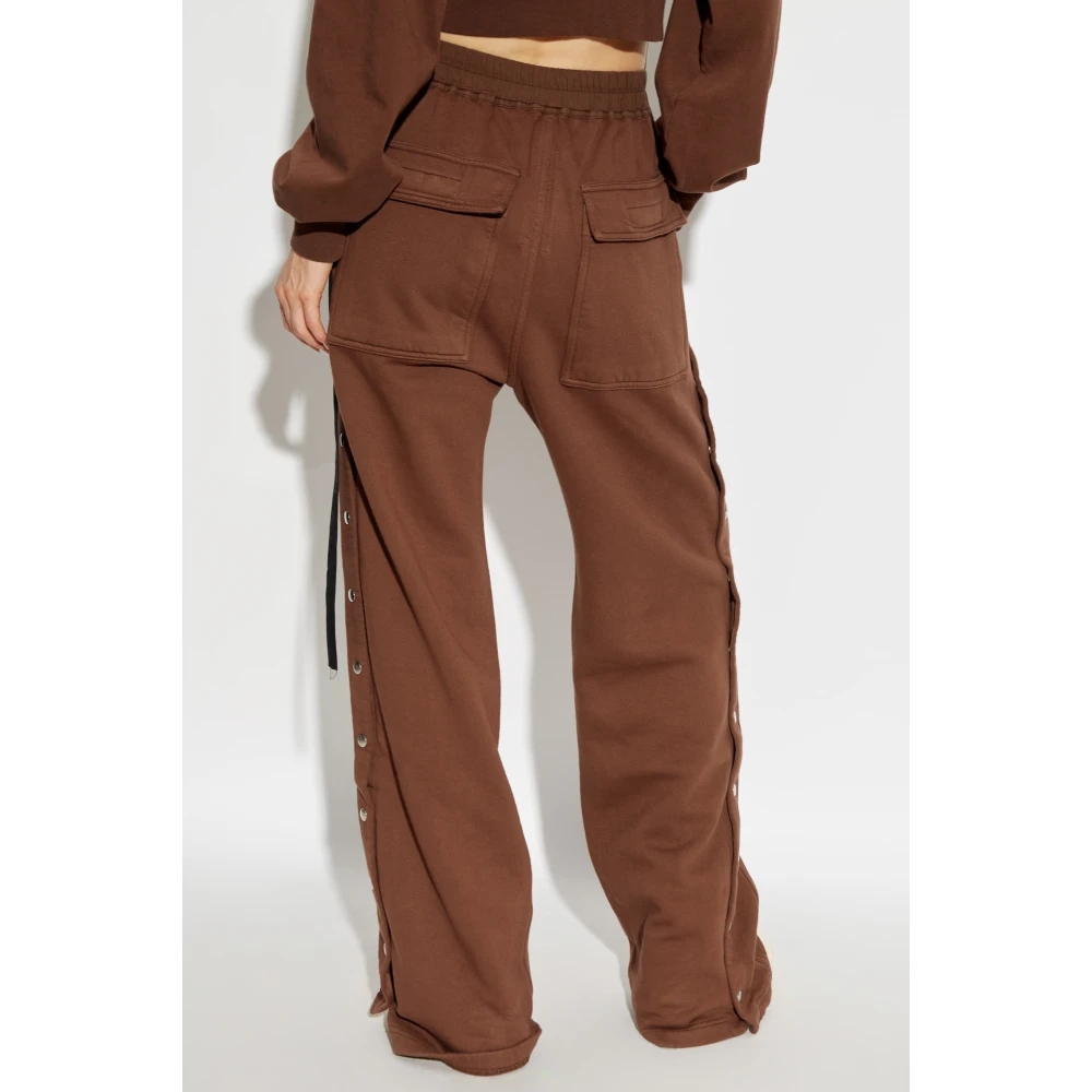 Rick Owens Sweatpants Pusher Brown Dames