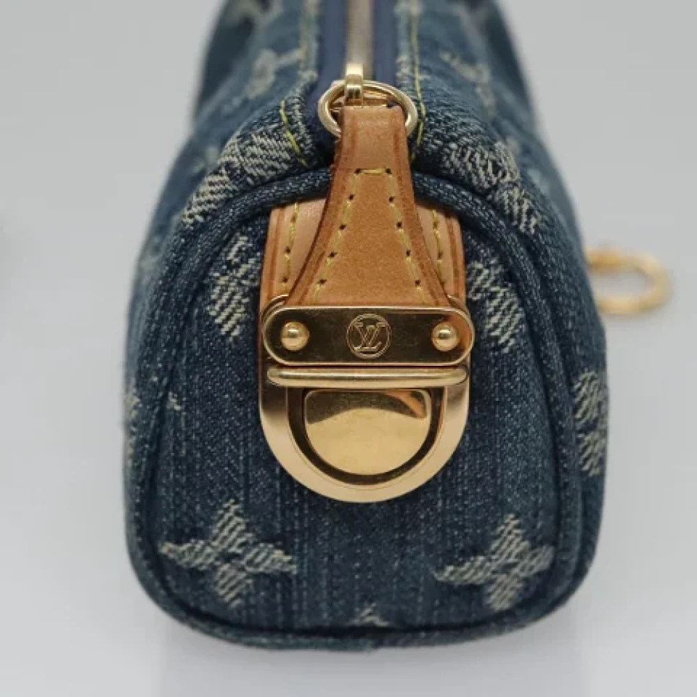 Louis Vuitton Vintage Pre-owned Denim louis-vuitton-bags Blue Dames