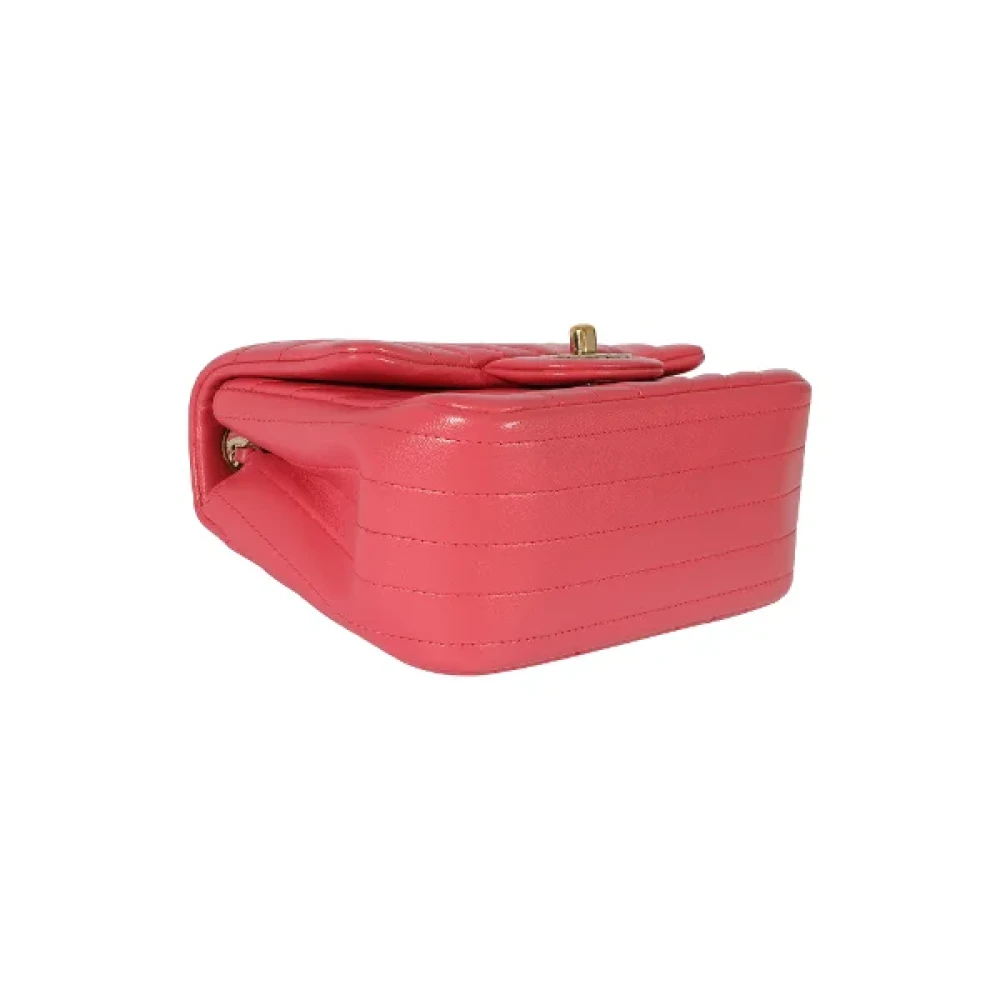 Chanel Vintage Pre-owned Leather crossbody-bags Pink Dames
