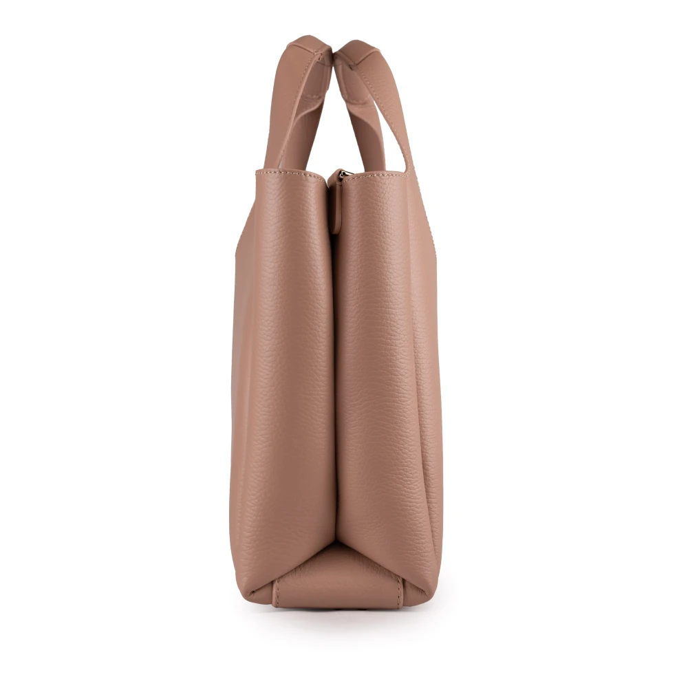 Hogan Roze Leren Shopper Tas met Interne Zakken Pink Dames